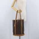 LOUIS VUITTON Monogram Bucket GM Shoulder Bag M42236 LV Auth ka1845-22