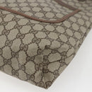 GUCCI GG Supreme Web Sherry Line Tote Bag PVC Beige Red 89 02 003 Auth ka1847A-9