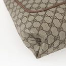GUCCI GG Supreme Web Sherry Line Tote Bag PVC Beige Red 89 02 003 Auth ka1847A-14