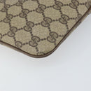 GUCCI GG Supreme Web Sherry Line Bag PVC Beige Gold 904 02 047 Auth ka1848-15