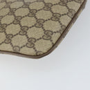 GUCCI GG Supreme Web Sherry Line Bag PVC Beige Gold 904 02 047 Auth ka1848-17
