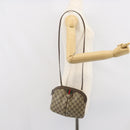 GUCCI GG Supreme Web Sherry Line Bag PVC Beige Gold 904 02 047 Auth ka1848-22