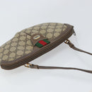GUCCI GG Supreme Web Sherry Line Bag PVC Beige Gold 904 02 047 Auth ka1848-6