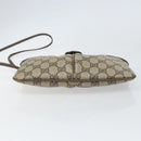 GUCCI GG Supreme Web Sherry Line Bag PVC Beige Gold 904 02 047 Auth ka1848-5