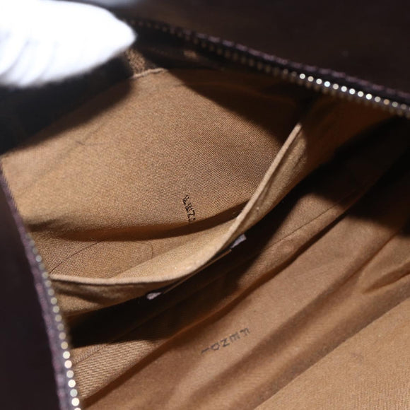 FENDI Zucca Canvas Tote Bag Black Brown Auth ka1849