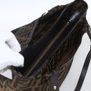 FENDI Zucca Canvas Tote Bag Black Brown Auth ka1849-6