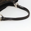 FENDI Zucca Canvas Tote Bag Black Brown Auth ka1849-8