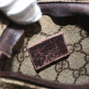 GUCCI GG Supreme Waist bag PVC Beige Silver 28566 Auth ka185-17