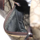 GUCCI GG Supreme Waist bag PVC Beige Silver 28566 Auth ka185-20