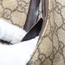 GUCCI GG Supreme Waist bag PVC Beige Silver 28566 Auth ka185-22