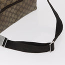 GUCCI GG Supreme Waist bag PVC Beige Silver 28566 Auth ka185-7