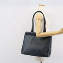 Salvatore Ferragamo Vala Tote Bag Leather Blue Gold Auth ka1850-21