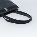 Salvatore Ferragamo Vala Tote Bag Leather Blue Gold Auth ka1850-7