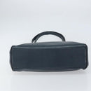 Salvatore Ferragamo Vala Tote Bag Leather Blue Gold Auth ka1850-9