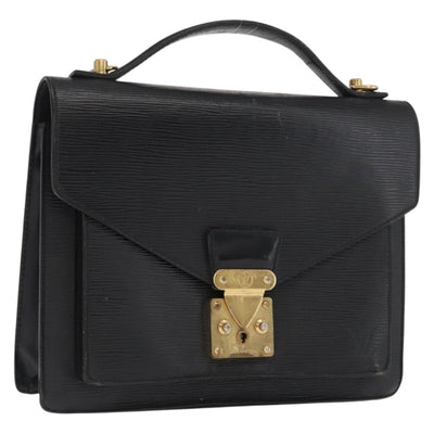 LOUIS VUITTON Epi Monceau 28 Hand Bag Black M52122 LV Auth ka1852