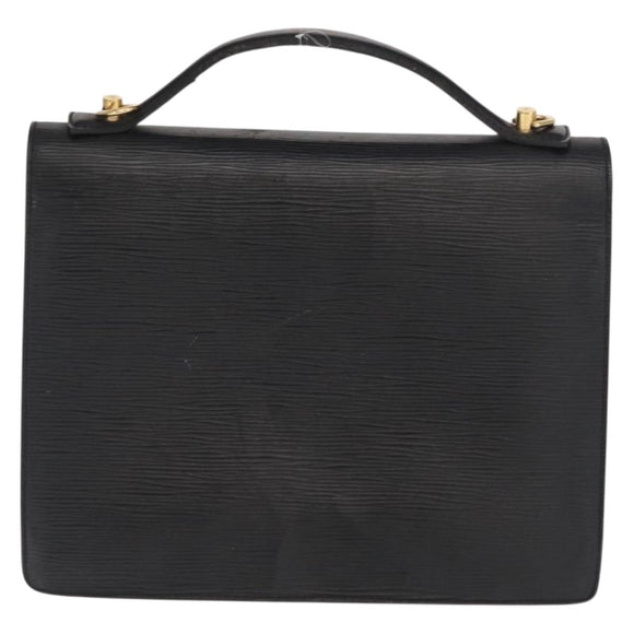 LOUIS VUITTON Epi Monceau 28 Hand Bag Black M52122 LV Auth ka1852