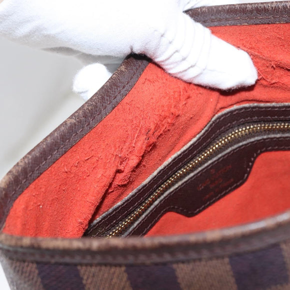 LOUIS VUITTON Damier Ebene Marais Shoulder Bag N42240 LV Auth ka1853