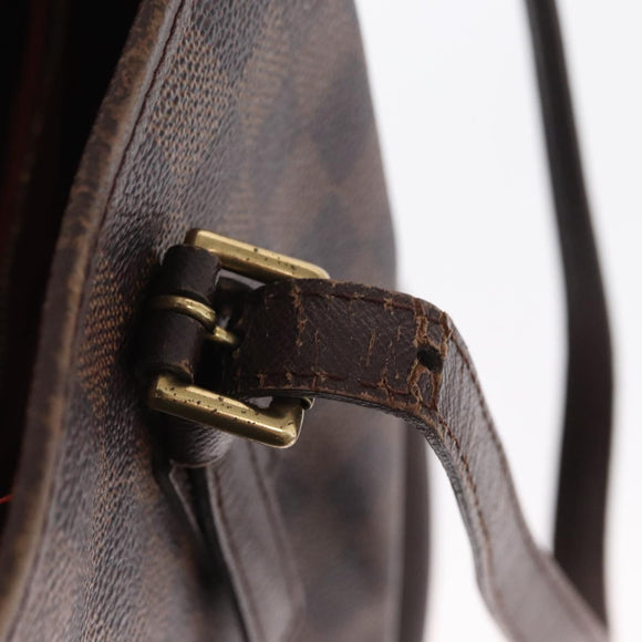 LOUIS VUITTON Damier Ebene Marais Shoulder Bag N42240 LV Auth ka1853