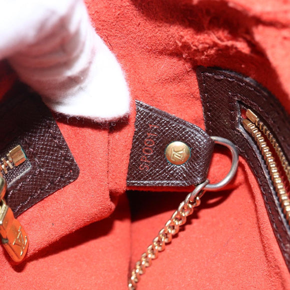 LOUIS VUITTON Damier Ebene Marais Shoulder Bag N42240 LV Auth ka1853