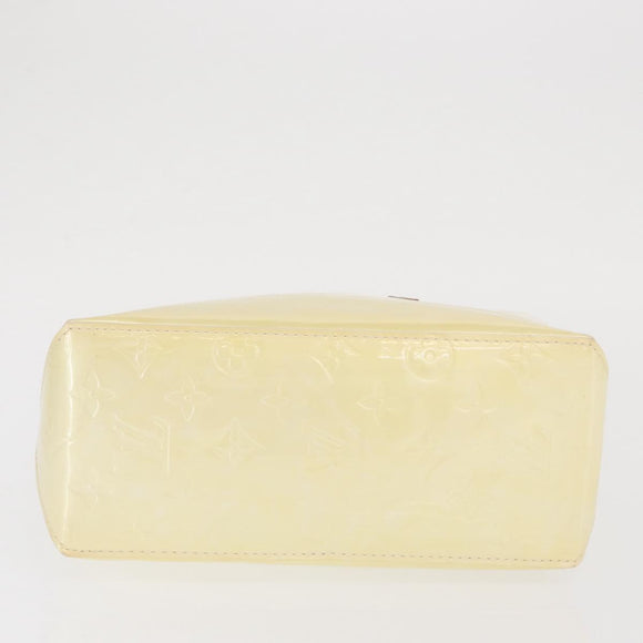 LOUIS VUITTON Monogram Vernis Reade PM Hand Bag Perle M91336 LV Auth ka1854