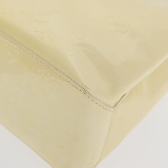 LOUIS VUITTON Monogram Vernis Reade PM Hand Bag Perle M91336 LV Auth ka1854