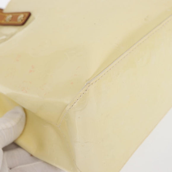 LOUIS VUITTON Monogram Vernis Reade PM Hand Bag Perle M91336 LV Auth ka1854