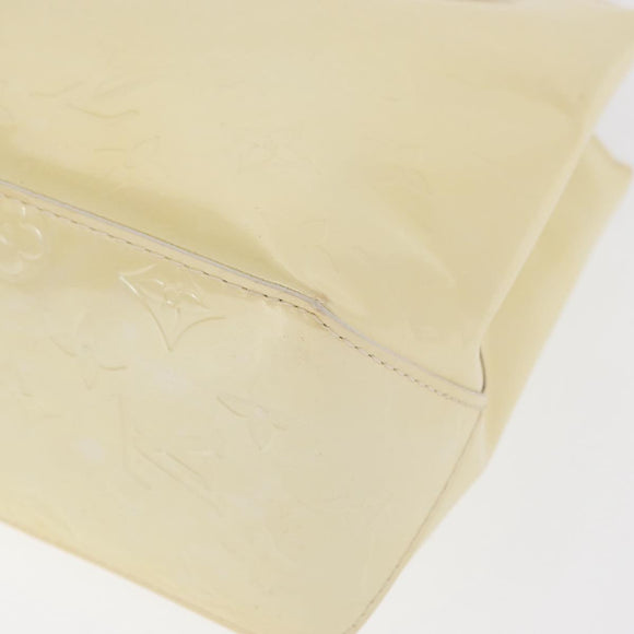 LOUIS VUITTON Monogram Vernis Reade PM Hand Bag Perle M91336 LV Auth ka1854