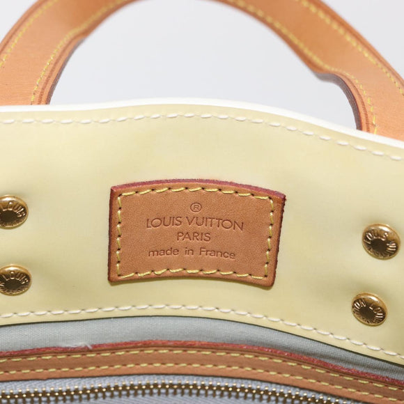 LOUIS VUITTON Monogram Vernis Reade PM Hand Bag Perle M91336 LV Auth ka1854