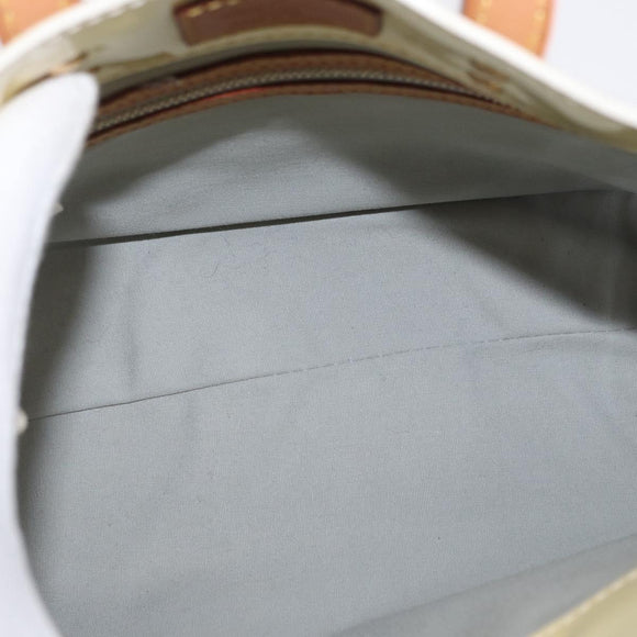 LOUIS VUITTON Monogram Vernis Reade PM Hand Bag Perle M91336 LV Auth ka1854