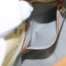 LOUIS VUITTON Monogram Vernis Reade PM Hand Bag Perle M91336 LV Auth ka1854-22