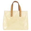 LOUIS VUITTON Monogram Vernis Reade PM Hand Bag Perle M91336 LV Auth ka1854-2