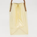 LOUIS VUITTON Monogram Vernis Reade PM Hand Bag Perle M91336 LV Auth ka1854-4