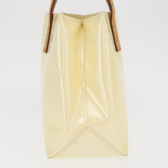 LOUIS VUITTON Monogram Vernis Reade PM Hand Bag Perle M91336 LV Auth ka1854