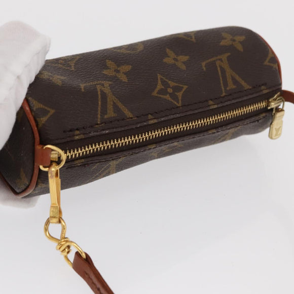 LOUIS VUITTON Monogram Papillon Pouch LV Auth ka1858