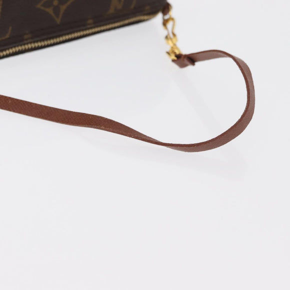 LOUIS VUITTON Monogram Papillon Pouch LV Auth ka1859