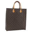 LOUIS VUITTON Monogram Sac Plat Hand Bag M51140 LV Auth ka1860-1