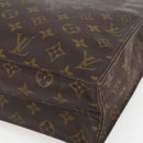 LOUIS VUITTON Monogram Sac Plat Hand Bag M51140 LV Auth ka1860-10