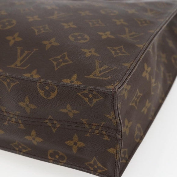 LOUIS VUITTON Monogram Sac Plat Hand Bag M51140 LV Auth ka1860