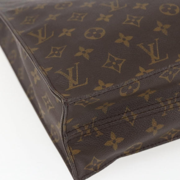 LOUIS VUITTON Monogram Sac Plat Hand Bag M51140 LV Auth ka1860