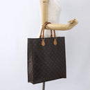 LOUIS VUITTON Monogram Sac Plat Hand Bag M51140 LV Auth ka1860-20