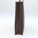 LOUIS VUITTON Monogram Sac Plat Hand Bag M51140 LV Auth ka1860-4