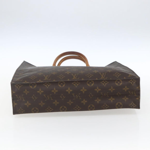 LOUIS VUITTON Monogram Sac Plat Hand Bag M51140 LV Auth ka1860
