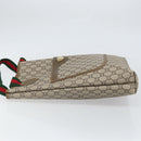 GUCCI GG Plus Supreme Web Sherry Line Tote Bag PVC Beige Gold Auth ka1861-4