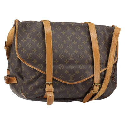 LOUIS VUITTON Monogram Saumur 43 Shoulder Bag M42252 LV Auth ka1863