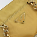 PRADA Hand Bag Nylon Yellow Gold Auth ka1864-15