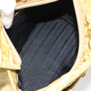 PRADA Hand Bag Nylon Yellow Gold Auth ka1864-17