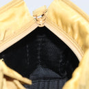 PRADA Hand Bag Nylon Yellow Gold Auth ka1864-18