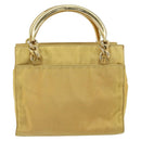 PRADA Hand Bag Nylon Yellow Gold Auth ka1864-3