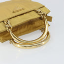 PRADA Hand Bag Nylon Yellow Gold Auth ka1864-7