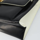 Salvatore Ferragamo Gancini Tote Bag Patent leather Black Gold Auth ka1865-10